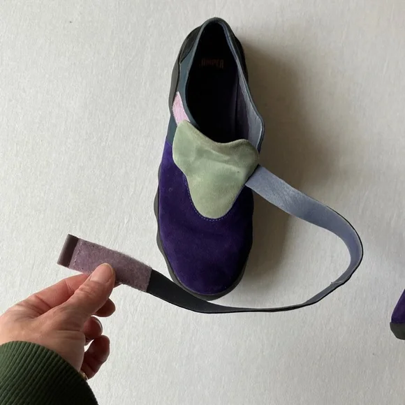 Camper Dub Purple suede Sneakers with Black Trim - Picture 10 of 14